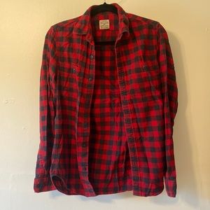 JCrew Flannel Button Down XS